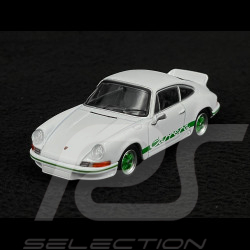 Porsche 911 Carrera RS 2.7 1973 Blanc Grand Prix / Bandes Vertes 1/64 Mini GT MGT00801