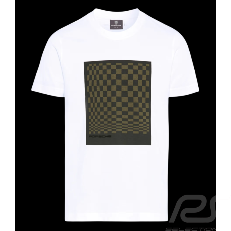 T-shirt Porsche 911 Spirit 70 Heritage Pascha Blanc / Olive Neo WAP5153RS70 - mixte