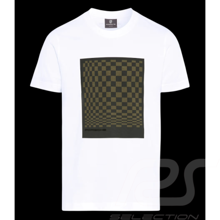 T-shirt Porsche 911 Spirit 70 Heritage Pascha Blanc / Olive Neo WAP5153RS70 - mixte