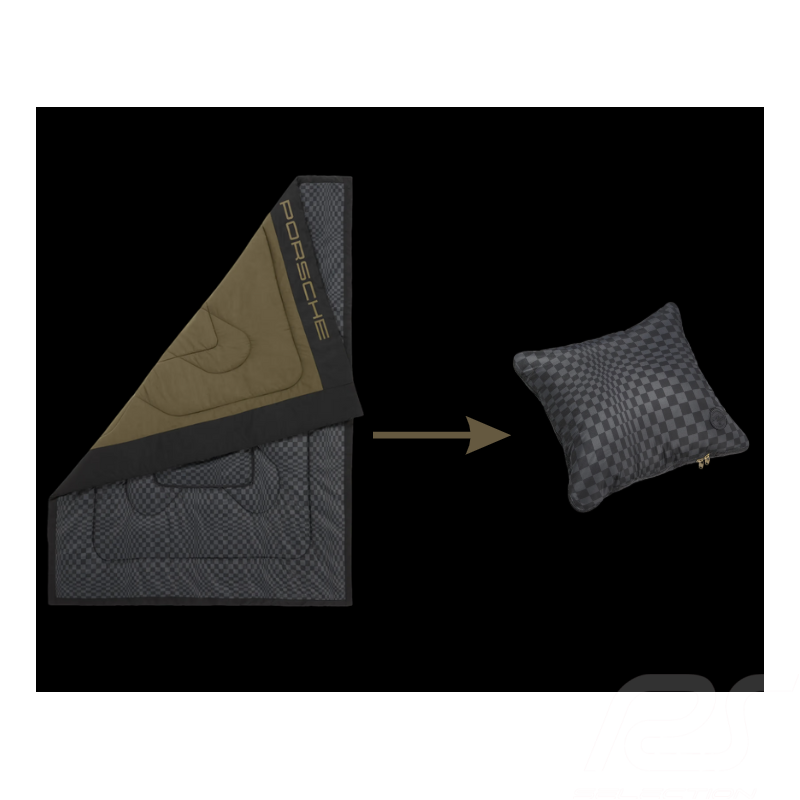 Couverture Multifonction Porsche 911 Spirit 70 Heritage 2 en 1 Pascha Noir / Olive Neo WAP5100020RS70