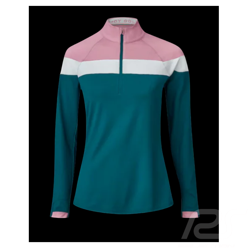 Mercedes-Benz Pullover Günstige Half zip Puma Colorblock Blau / Rosa B66450638 - damen