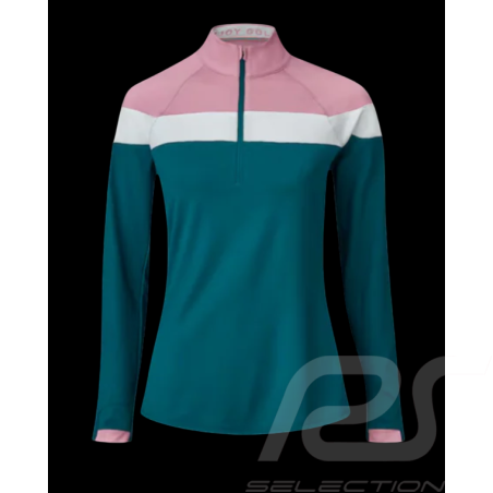 Mercedes-Benz Pullover Günstige Half zip Puma Colorblock Blau / Rosa B66450638 - damen