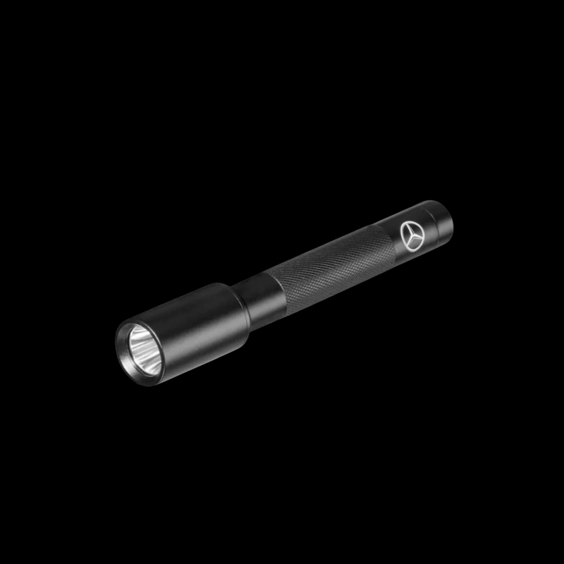 Mercedes flashlight LED large model 260 lumens aluminum black