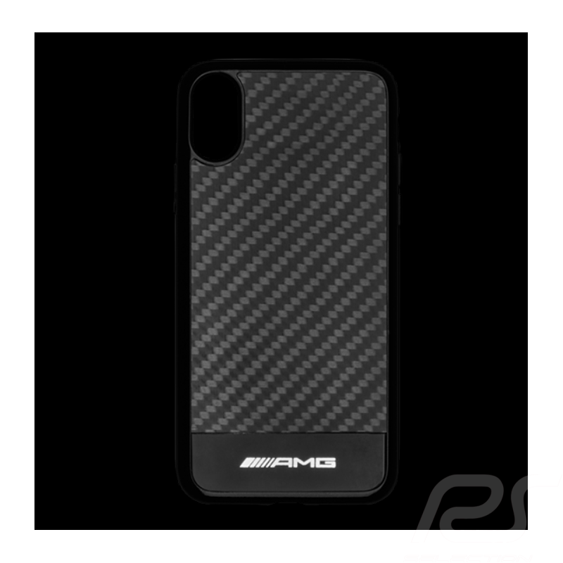 Coque Mercedes-AMG Pas cher iPhone XR Carbone Noir B66956003