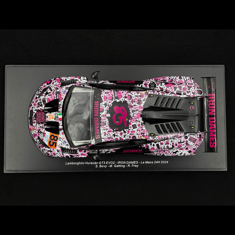 Miniature Spark 1/43 Lamborghini Huracan GT3 N°85 Iron Dames, Le Mans 2024
