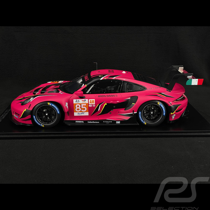 Porsche 911 RSR-19 Type 991 Nr.85 Team Iron Dames 24h Le Mans 2023 Bovy Frey Gatting 1/12 Spark 12S045