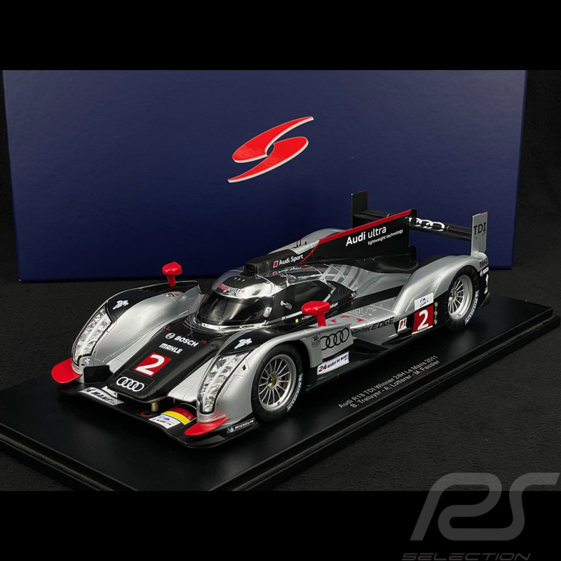 Audi R18 TDI n°2 Vainqueur 24h Le Mans 2011 Lotterer Fässler Tréluyer 1/18 Spark 18LM11