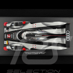 Audi R18 TDI Nr.2 Sieger 24h Le Mans 2011 Lotterer Fässler Tréluyer 1/18 Spark 18LM11