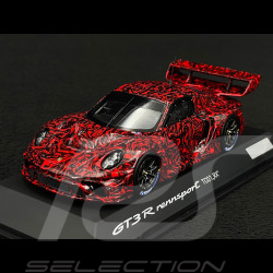 Porsche 911 GT3 R Rennsport Type 992 TC01 RX Camo Red / Black 1/43 Spark WAP0205050SGTR