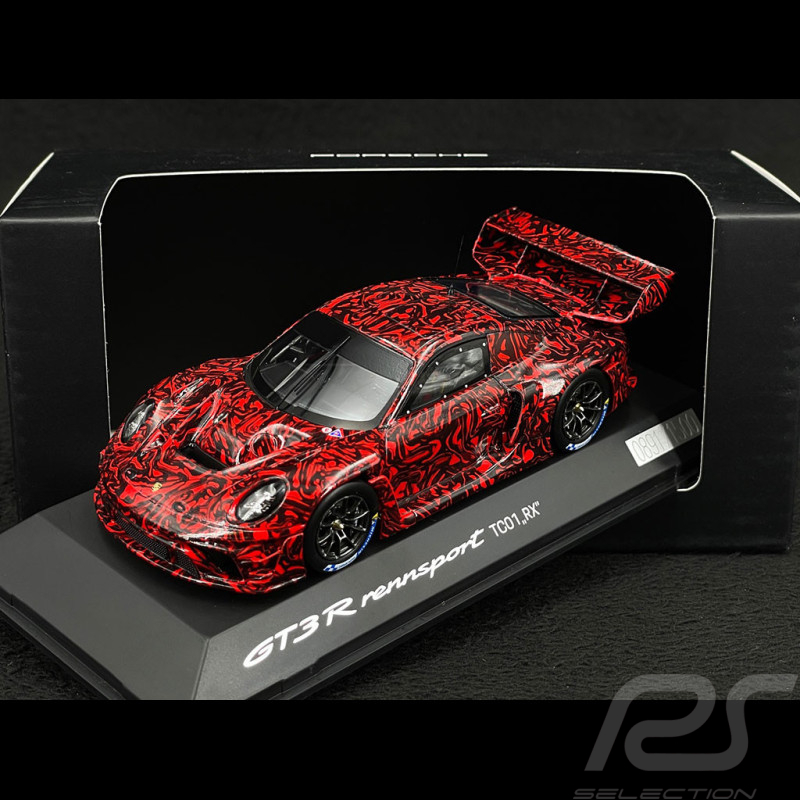 Porsche 911 GT3 R Rennsport Type 992 TC01 RX Camouflage Rouge / Noir 1/43 Spark WAP0205050SGTR