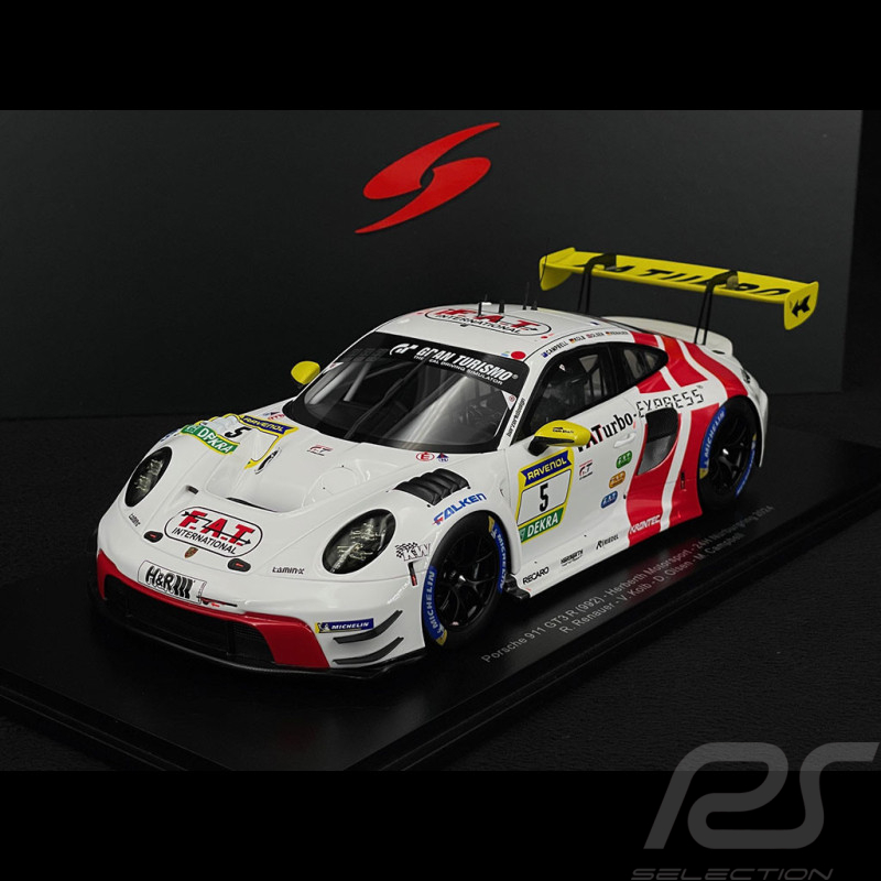 Porsche 911 GT3 R Typ 992 Nr.5 24h Nürburgring 2024 Renauer Kolb Olsen Campbell 1/18 Spark 18SG067