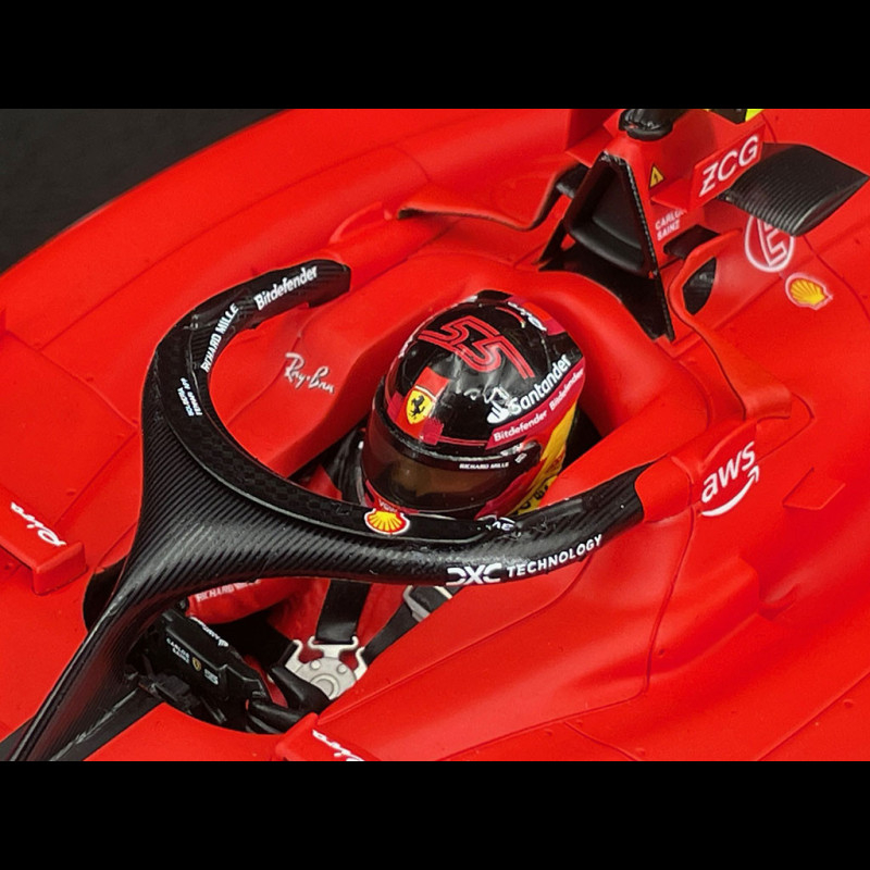 Ferrari SF-23 n°55 Winner Singapore GP 2023 Carlos Sainz 1/18