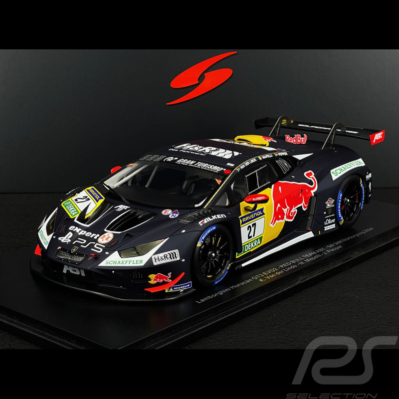 Lamborghini Huracán GT3 EVO2 n°27 Red Bull 24h Nürburgring 2024 Van der Linde Mapelli Pepper 1/18 Spark 18SG068