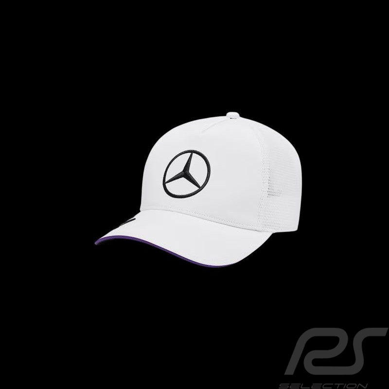 Casquette Lewis Hamilton n°44 Blanche Mercedes F1 B67999692