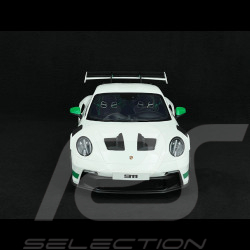 Porsche 911 GT3 RS Typ 992 Tribute to Carrera RS Weiß Grüne Streifen 1/12 GT Spirit GT950