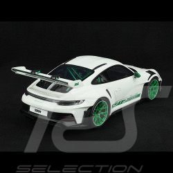 Porsche 911 GT3 RS Typ 992 Tribute to Carrera RS Weiß Grüne Streifen 1/12 GT Spirit GT950