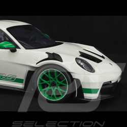 Porsche 911 GT3 RS Typ 992 Tribute to Carrera RS Weiß Grüne Streifen 1/12 GT Spirit GT950
