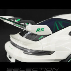 Porsche 911 GT3 RS Typ 992 Tribute to Carrera RS Weiß Grüne Streifen 1/12 GT Spirit GT950