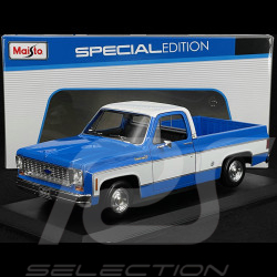 Chevrolet C-10 Pick Up Cheyenne Super 1974 Bleu/Blanc 1/18 Maisto 31467BU