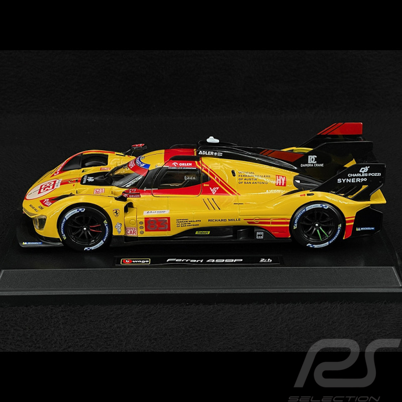 Ferrari 499P n°83 24h Le Mans 2024 Kubica Shwartzman Ye 1/24 Bburago 26313