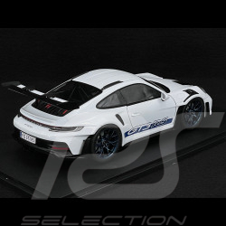 Porsche 911 GT3 RS Type 992 2024 Blanc avec bandes bleues 1/18 Solido S1812102
