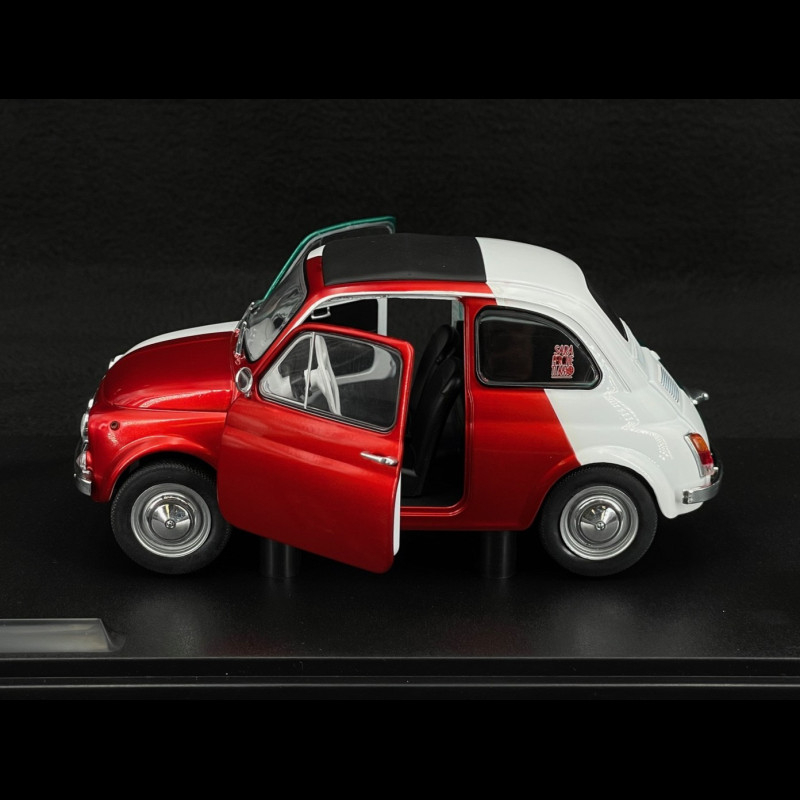 ソリド 1/18 フィアット500 イタリアン リバリー トリビュート 1965 ソリド 1/18 フィアット 500 TURBINA TRIBUTE 1965 ホワイト/レッド