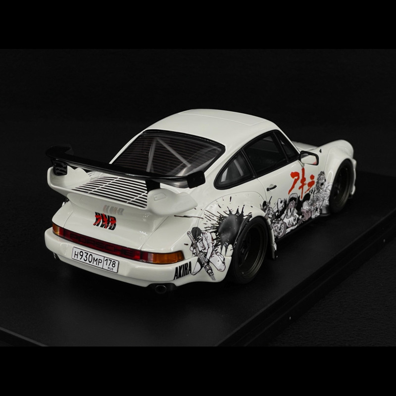 Porsche 911 RWB Akira 2024 Glacier White 1/18 GT Spirit GT508