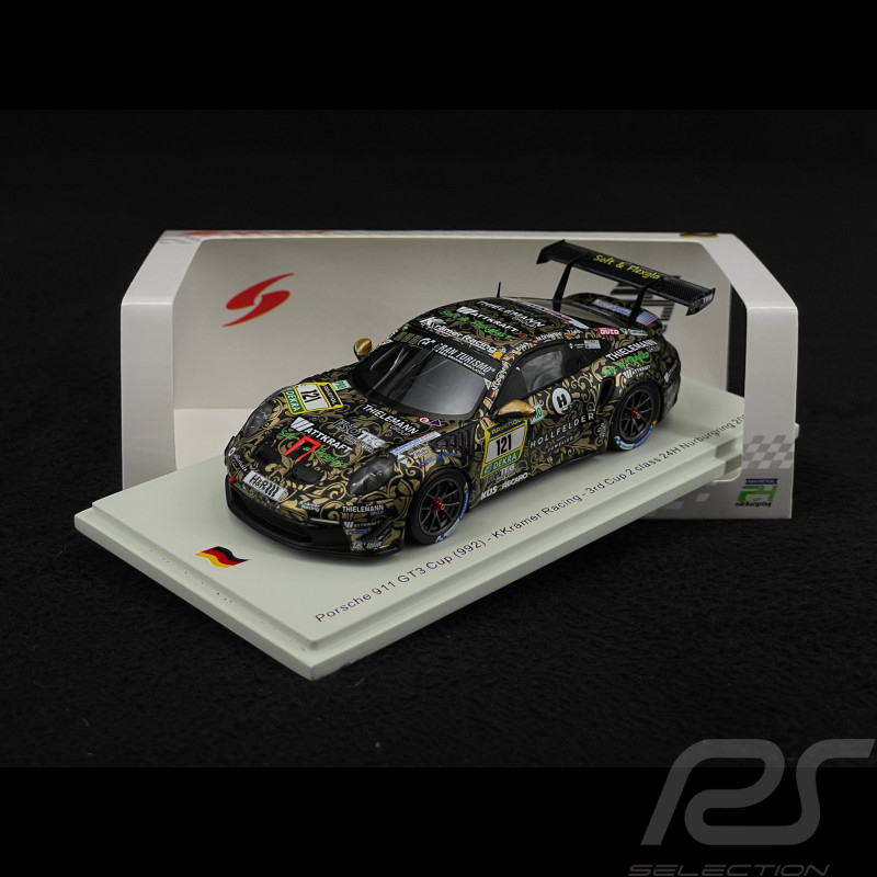 Porsche 911 GT3 Cup Type 992 n°121 24h Nürburgring 2024 1/43 Spark SG955