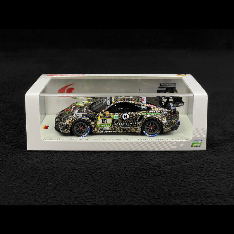 Porsche 911 GT3 Cup Type 992 n°121 24h Nürburgring 2024 1/43 Spark