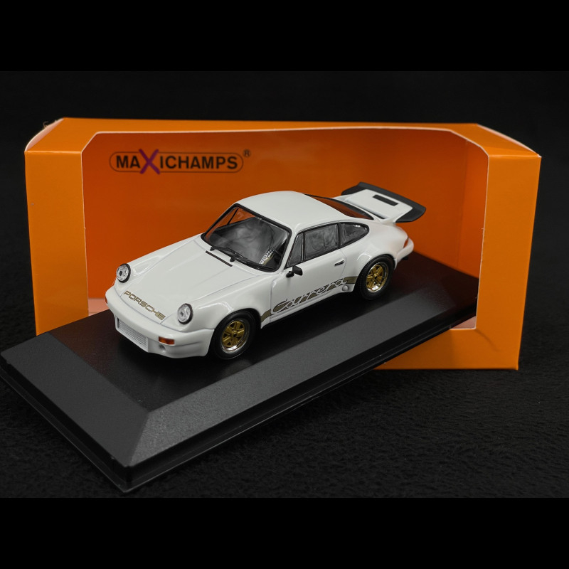 Porsche 911 Carrera RS 3.0 1974 White with Gold Stripes 1/43