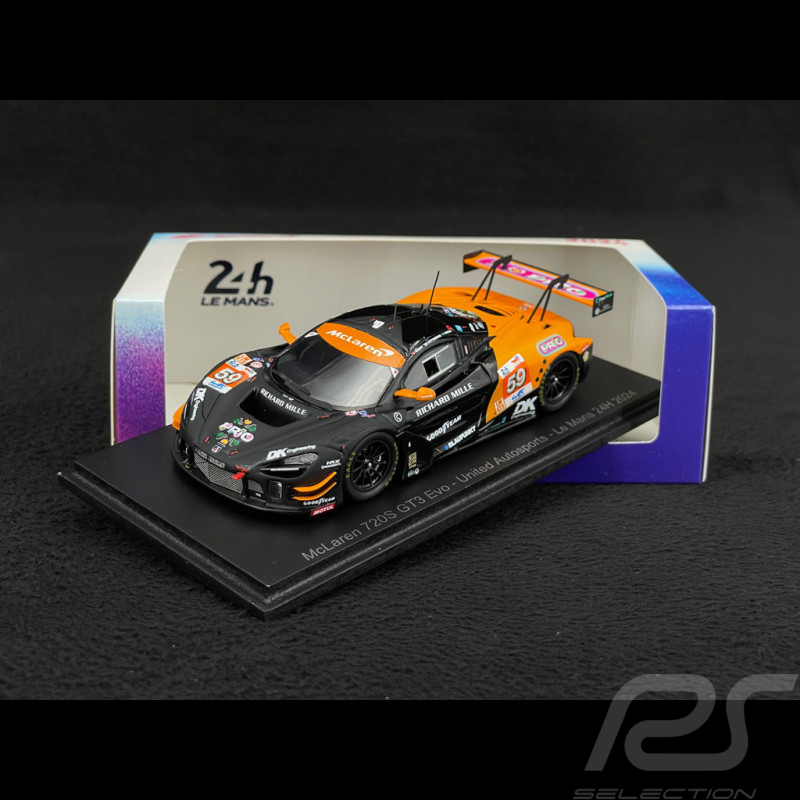 McLaren 720S GT3 Evo n° 59 24h le Mans 2024 1/43 Spark S9150