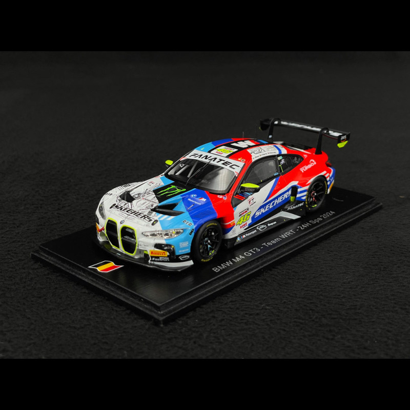 Minichamps BMW 4-series M4 Gt3 Team Wrt N 46 24h Le Mans 2024 Valentino Rossi Maxime Martin Ahmad Al Harthy 1 18 Modra Bila Cerna