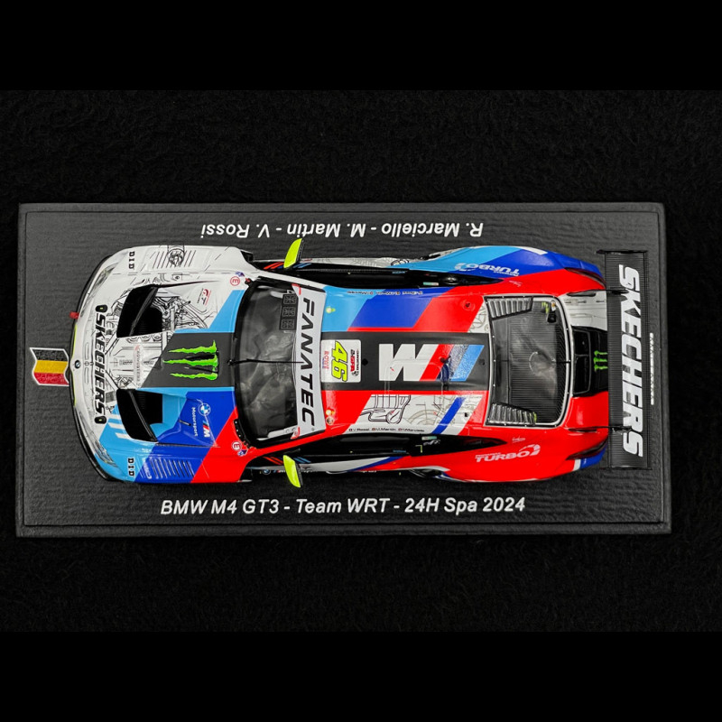 1/43 Spark BMW M4 GT3 #46 Spa 2024 - Valentino Rossi - SB799 - Neuve