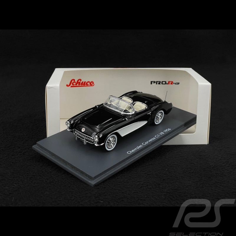 Chevrolet Corvette C1 V8 1956 Schwarz 1/43 Schuco 43U00046
