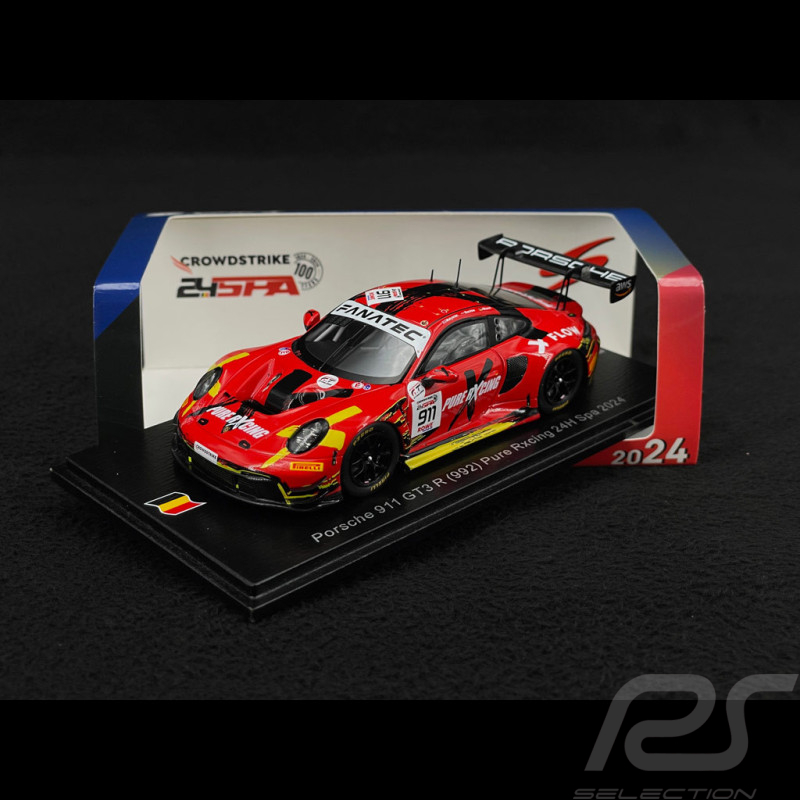 Porsche 911 GT3 R Type 992 n°911 24h Spa 2024 1/43 Spark SB819