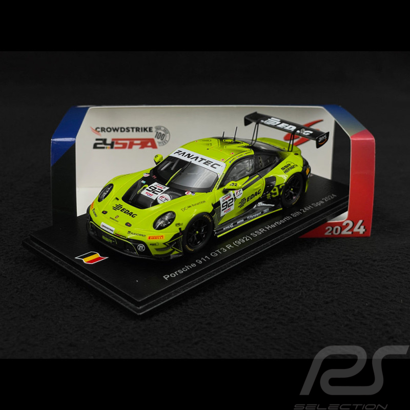 Porsche 911 GT3 R Type 992 n°92 24h Spa 2024 1/43 Spark SB785