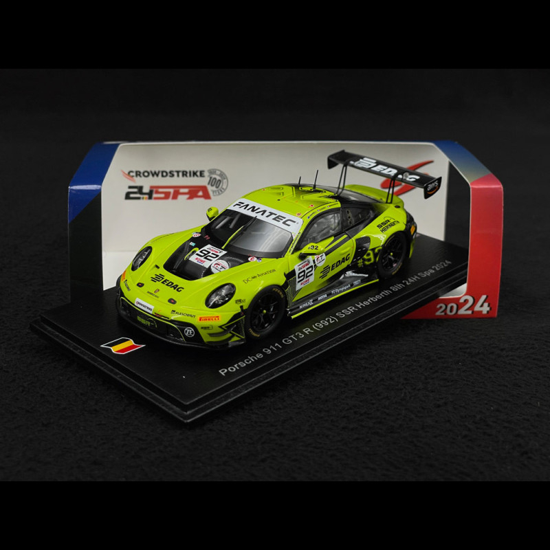 Porsche 911 GT3 R Type 992 n°92 24h Spa 2024 1/43 Spark SB785