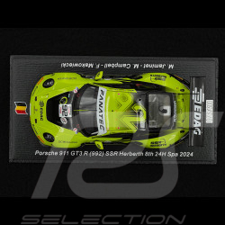Porsche 911 GT3 R Type 992 n°92 24h Spa 2024 1/43 Spark SB785
