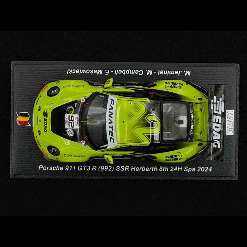 Spark Porsche 911 GT3 R (992) #23 Grove Racing 24h Spa 2023 1/43 SB725 Spark Porsche 911 GT3 R (992) #23 Grove Racing 24h Spa 2023 1/43 SB725
