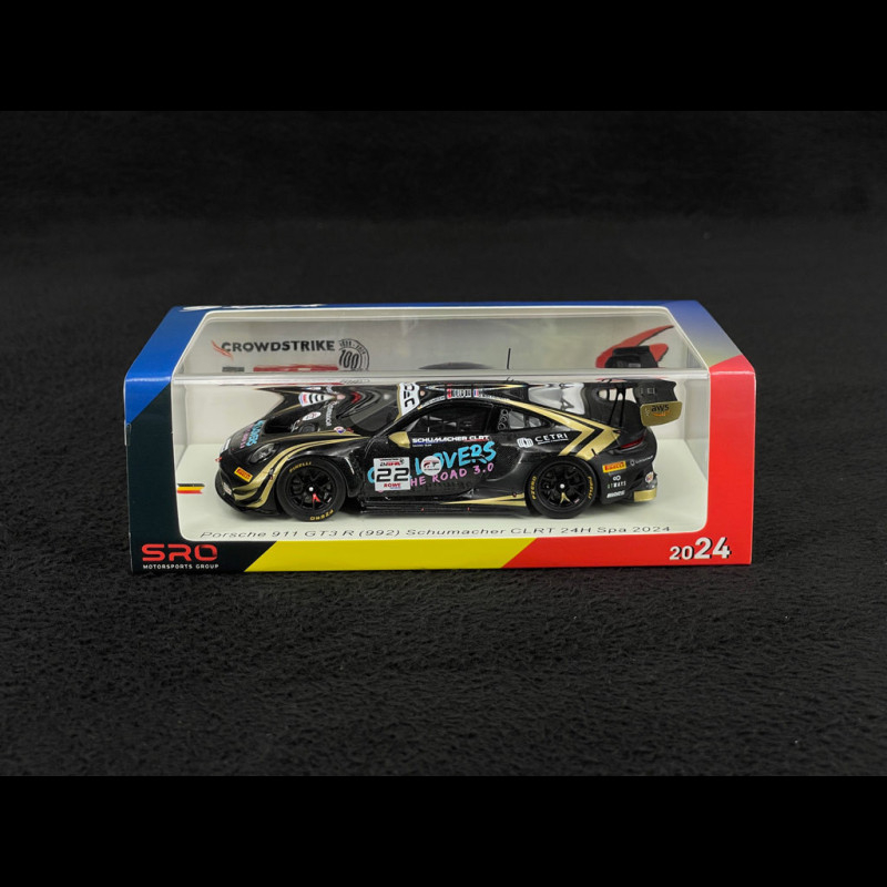 1/43 Spark Porsche 911 GT3 R (992) No.22 Schumacher CLRT 24H Spa 2025 A. Güven - L. Heinrich - K. Bachler Car Model