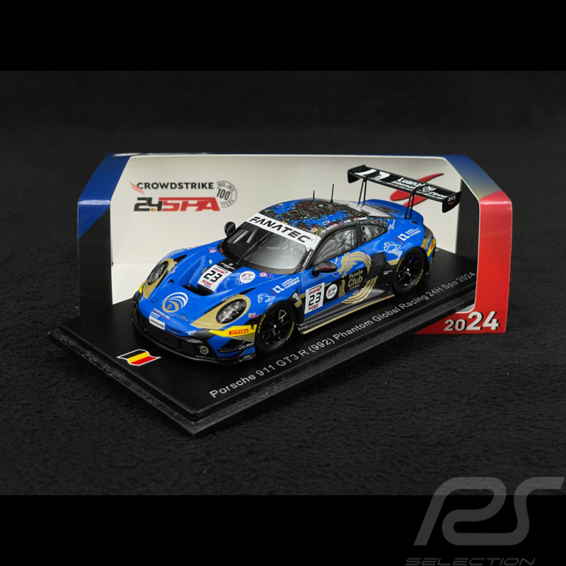 Porsche 911 GT3 R Type 992 n°23 24h Spa 2024 1/43 Spark SB801