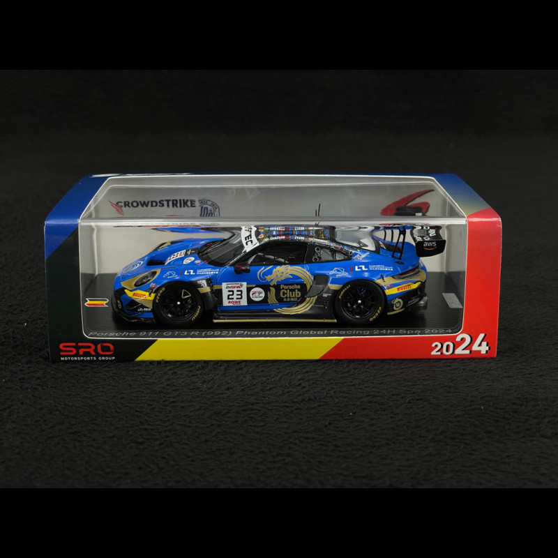 Spark 1:43 Porsche 911 992 GT3 R #23 24H Spa 2024 – Modèle Neuf