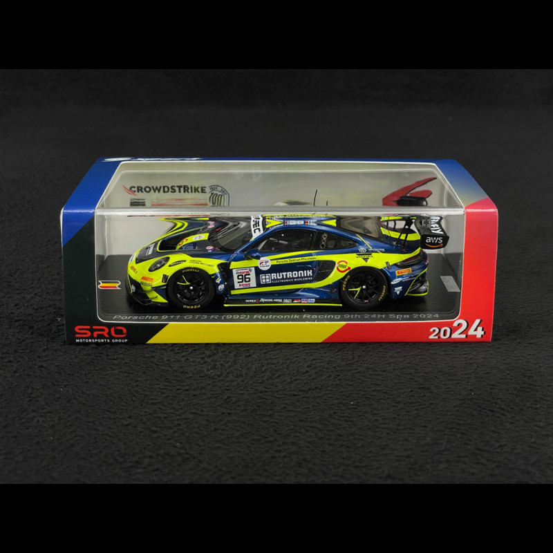 Porsche 911 GT3 R Type 992 n°96 24h Spa 2024 1/43 Spark SB786