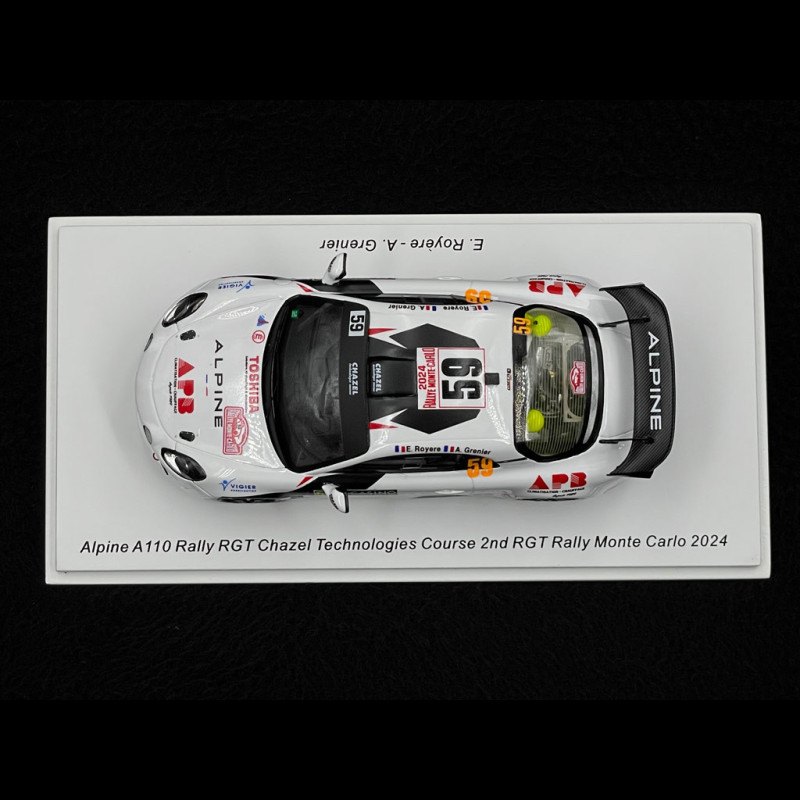 Alpine A110 RGT Nr.59 2. RGT Rallye Monte Carlo 2024 1/43 Spark S6857