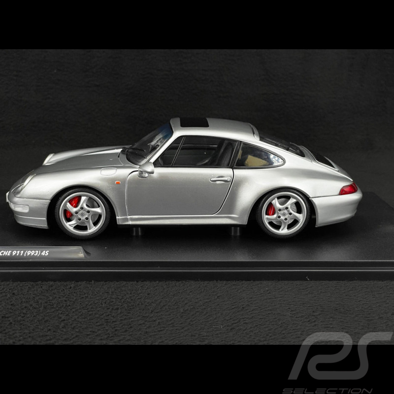 Porsche 911 Carrera 4S Type 993 1996 Argent Polaire 1/18 Solido S1810103