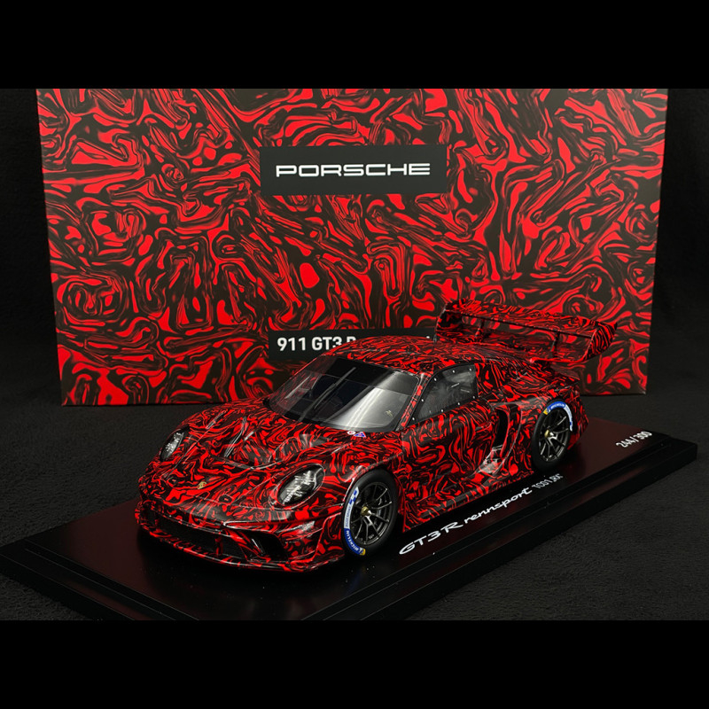 Porsche 911 GT3 R Rennsport Type 992 TC01 RX Camo Red / Black 1/18
