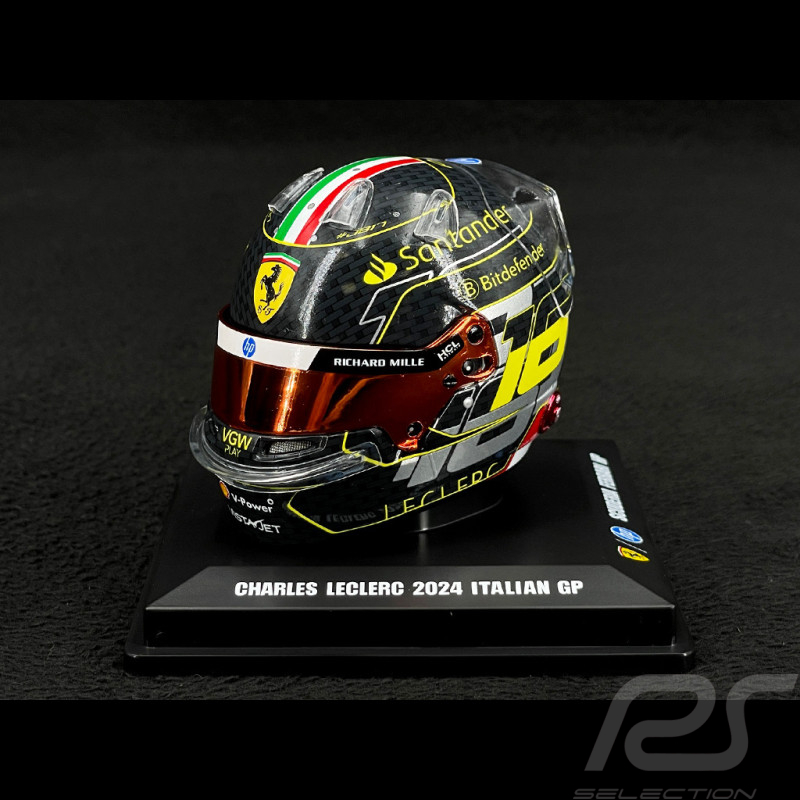 Charles Leclerc Helmet F1 GP Monza Saison 2024 1/5 LookSmart LSHEL004