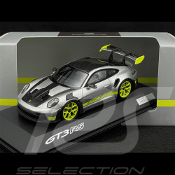 Porsche 911 GT3 RS Type 992 Silver / Acid Green 1/43 Spark WAP0202890SGT3