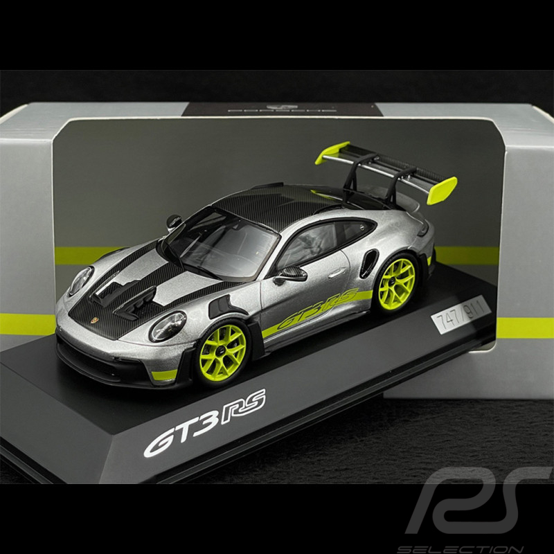 Porsche 911 GT3 RS Type 992 Argent / Vert Acide 1/43 Spark WAP0202890SGT3