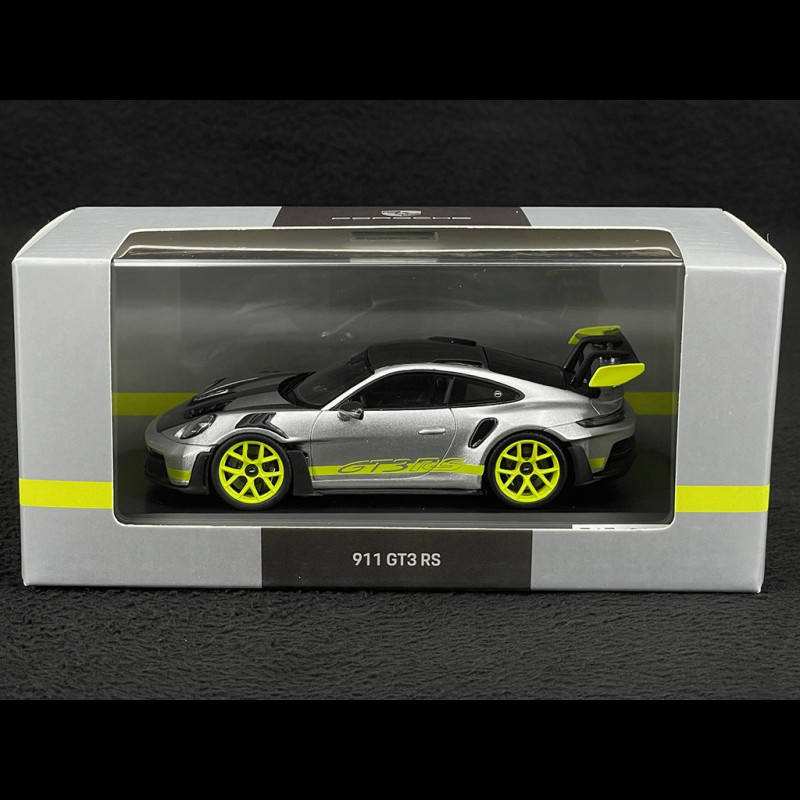 Porsche 911 GT3 RS Type 992 Silver / Acid Green 1/43 Spark